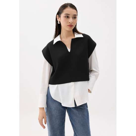 Esha Knit Crop Shell Top