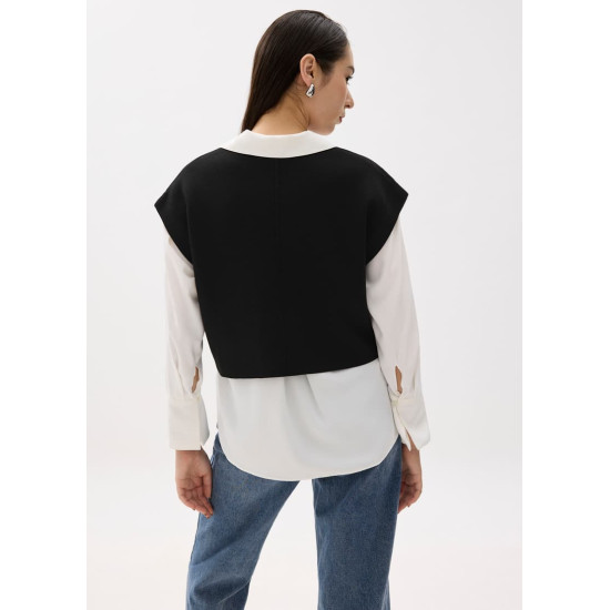 Esha Knit Crop Shell Top