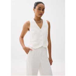 Yuna Relaxed V-neck Vest