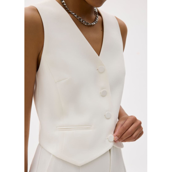 Yuna Relaxed V-neck Vest