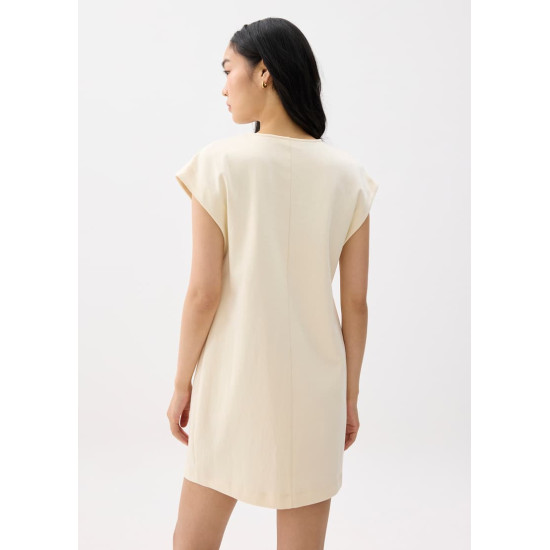 Jersey Round Neck Shift Mini Dress