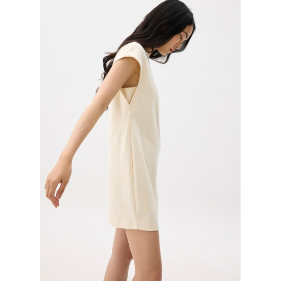 Jersey Round Neck Shift Mini Dress