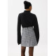 Kaori Elastic Tweed Mini Skirt