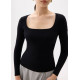 Mikaela Knit Square Neck Top