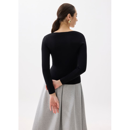 Mikaela Knit Square Neck Top