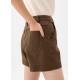 Cotton High Waist A-line Shorts