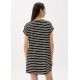 Striped Jersey Shift Mini Dress