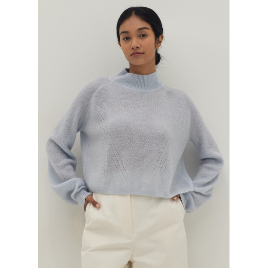 Paisley Full Milano Angora Blend Turtleneck Jumper