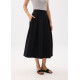 Lara Elastic Reversible Pleated Midi Skirt