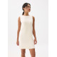 Knit Boat Neck Shift Mini Dress