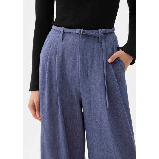 Leggy™ Mayumi Elastic Pleated Wide Leg Pants