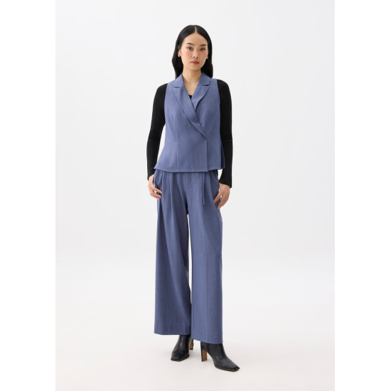 Leggy™ Mayumi Elastic Pleated Wide Leg Pants