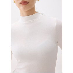 Minh Mock Neck Long Sleeve Top