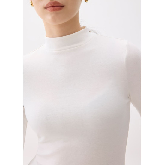 Minh Mock Neck Long Sleeve Top