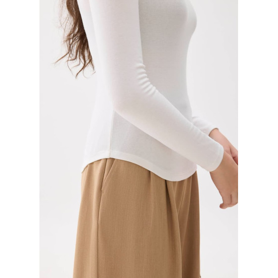 Minh Mock Neck Long Sleeve Top