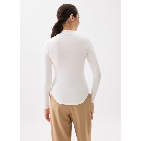 Minh Mock Neck Long Sleeve Top