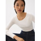 Fitted Asymmetric Knit Top