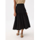 High Waist Tiered A-line Maxi Skirt