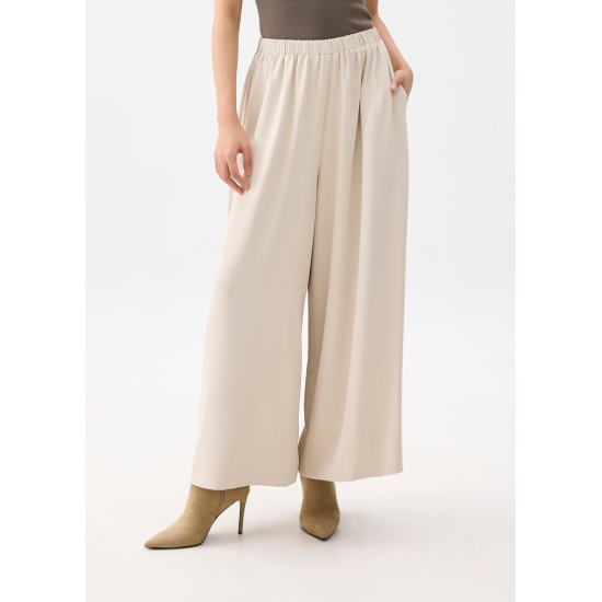 Elastic High Waist Palazzo Pants