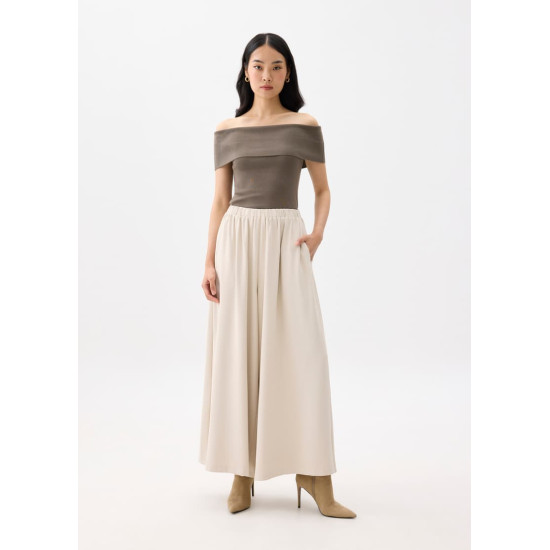 Elastic High Waist Palazzo Pants