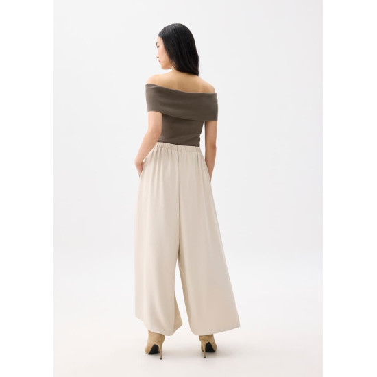 Elastic High Waist Palazzo Pants