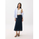 Textured High Waist Bias Cut Skirt