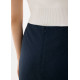 Textured High Waist Bias Cut Skirt