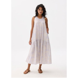 Drop Waist Trapeze Maxi Dress