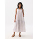 Drop Waist Trapeze Maxi Dress