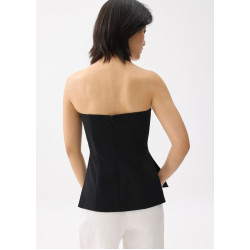 Padded Fitted Straight Neck Tube Top