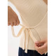 Fitted Knit Wrap Top