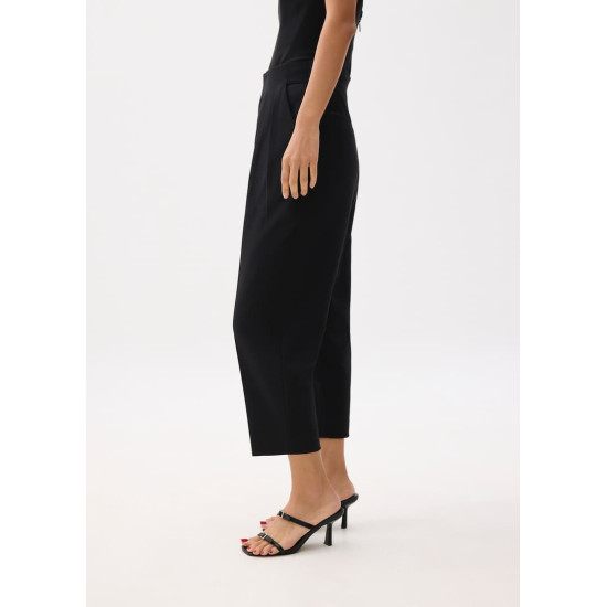 Mika Elastic Pleated Peg Leg Pants