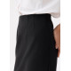 High Waist Column Mini Skirt