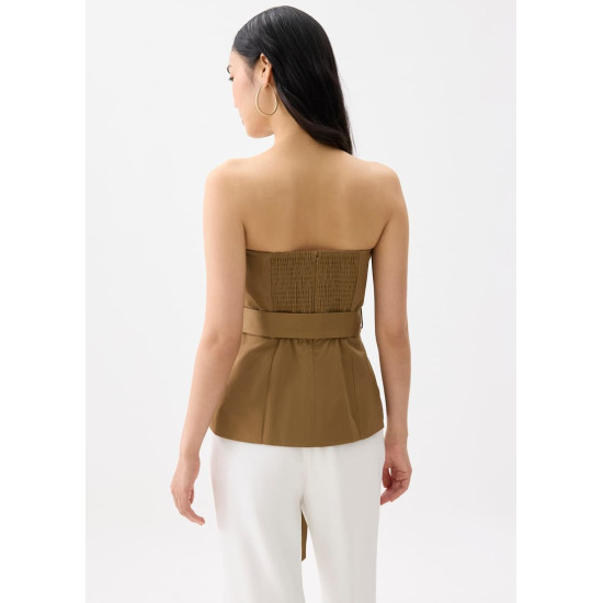 Cotton Belted Tube Top