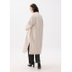 V-neck Straight Front Wrap Coat