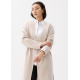 V-neck Straight Front Wrap Coat