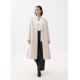 V-neck Straight Front Wrap Coat