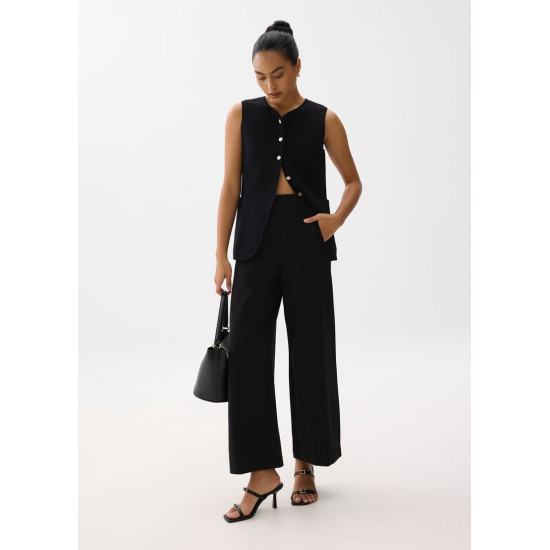 Leggy™ Lia Elastic High Waist Wide Leg Pants