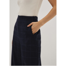 Checkered Wide Leg Culottes