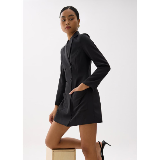 Tailored A-line Mini Blazer Dress