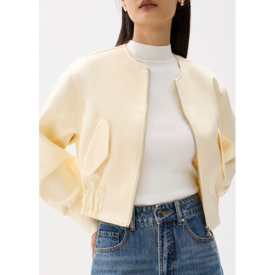 Rhoda Elastic Satin Jacket