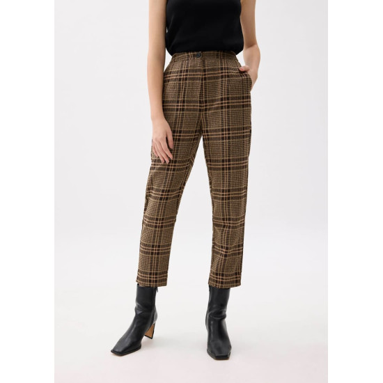 Aurinda Plaid Peg Leg Pants