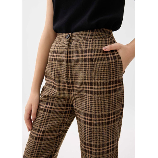 Aurinda Plaid Peg Leg Pants