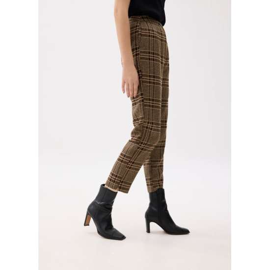 Aurinda Plaid Peg Leg Pants