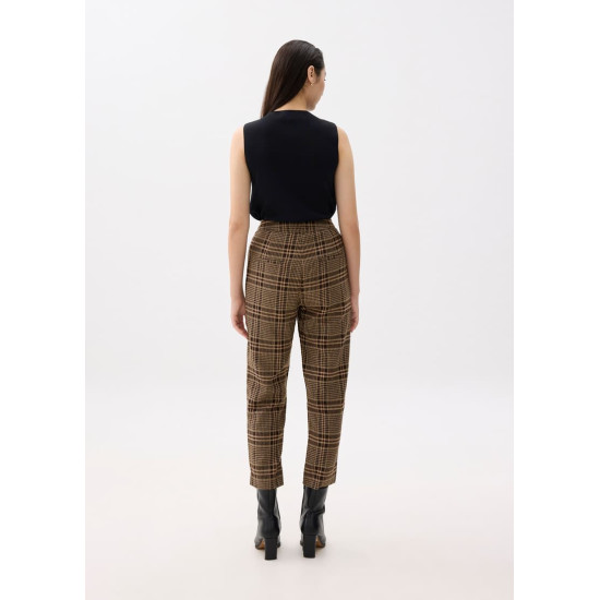 Aurinda Plaid Peg Leg Pants