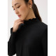 Turtle Neck Ruffle Long Sleeve Top