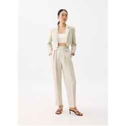 Tailored Boxy Crop Blazer