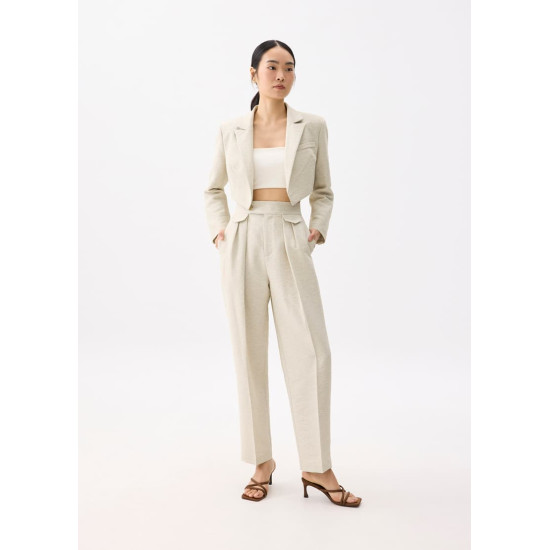 Tailored Boxy Crop Blazer