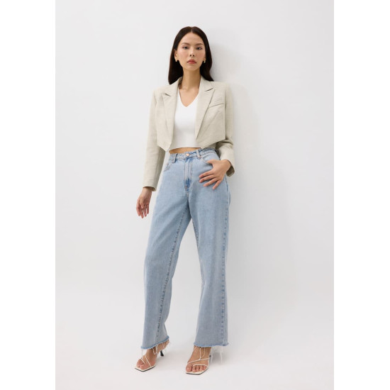 Tailored Boxy Crop Blazer