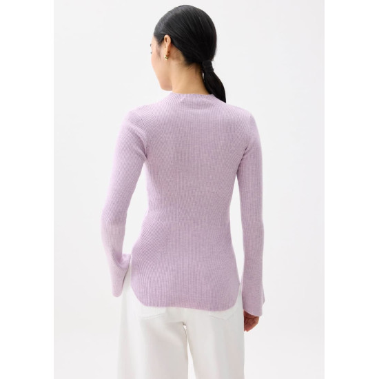 Knit Fitted High Neck Top